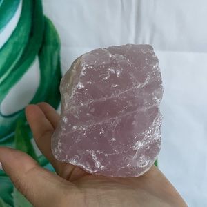 Large rose quartz freeform